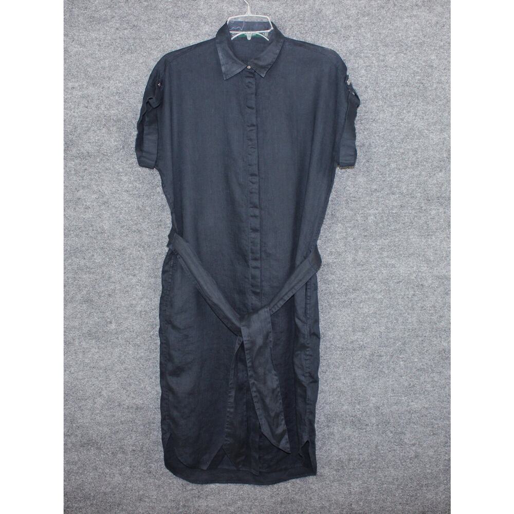 Lauren Ralph Lauren Linen Shirt Dress Women's Size 6 Navy